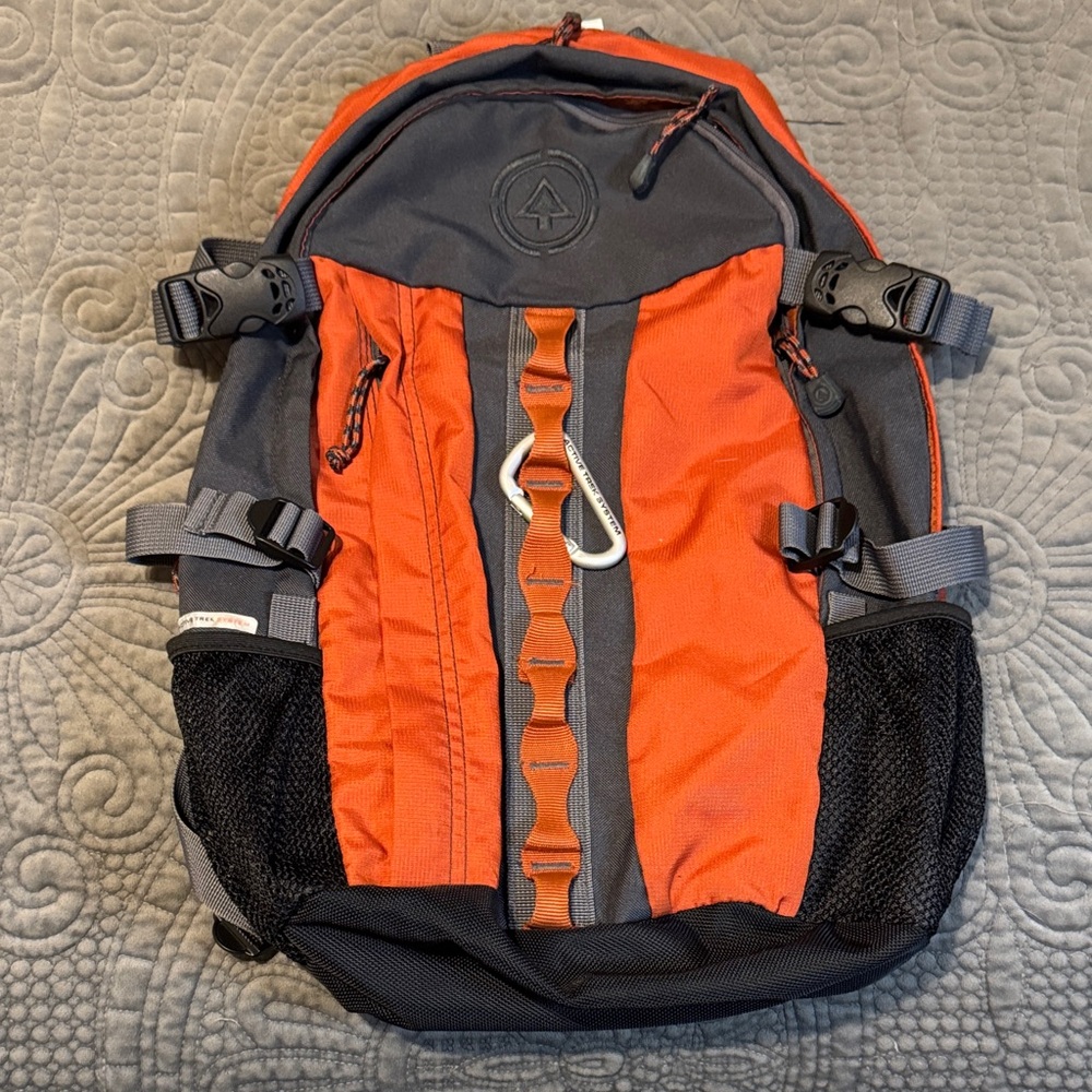 Old Navy Charcoal and Tangerine Backpack